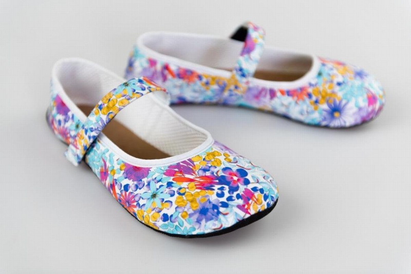 Ahinsa Ananda Floral Barefoot Naisten Ballerinat Monivärinen | GNE4433SM