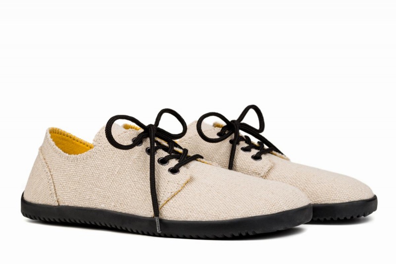 Ahinsa Bindu 2 Hemp Barefoot Miesten Vapaa-ajan Kengät Beige | UKW5492FN