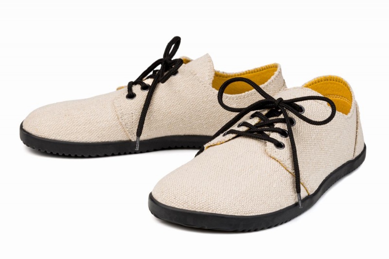 Ahinsa Bindu 2 Hemp Barefoot Miesten Vapaa-ajan Kengät Beige | UKW5492FN