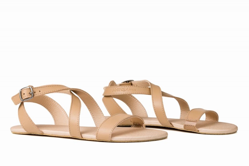 Ahinsa Hava Barefoot Naisten Sandaalit Beige | KDM5750OB