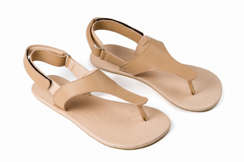 Ahinsa Simple Barefoot Miesten Sandaalit Beige | PMT1850YM