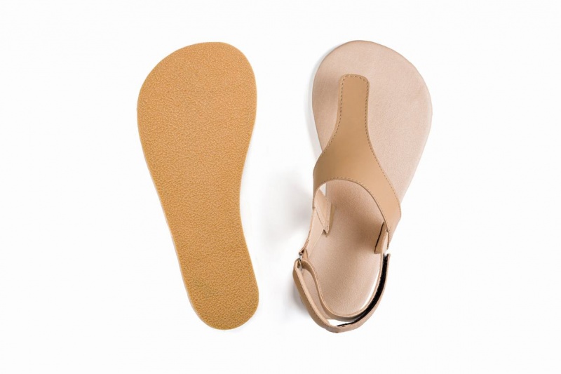 Ahinsa Simple Barefoot Miesten Sandaalit Beige | PMT1850YM