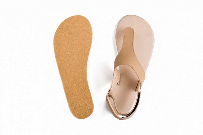 Ahinsa Simple Barefoot Naisten Sandaalit Beige | NZY2289YV